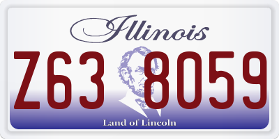 IL license plate Z638059