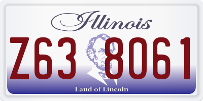 IL license plate Z638061