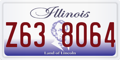 IL license plate Z638064