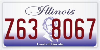 IL license plate Z638067