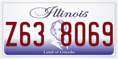 IL license plate Z638069