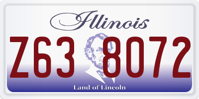 IL license plate Z638072
