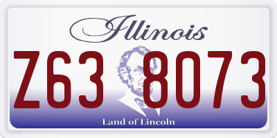 IL license plate Z638073