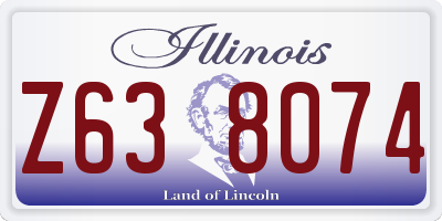 IL license plate Z638074