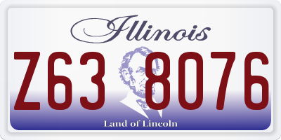 IL license plate Z638076