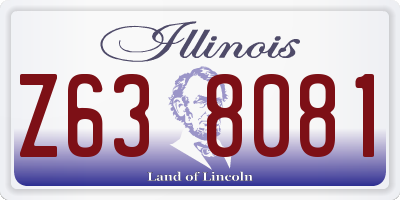 IL license plate Z638081