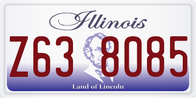 IL license plate Z638085