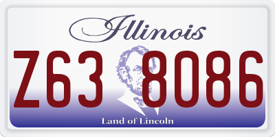 IL license plate Z638086