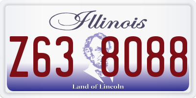 IL license plate Z638088