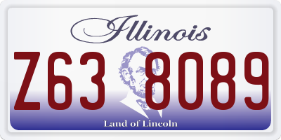 IL license plate Z638089