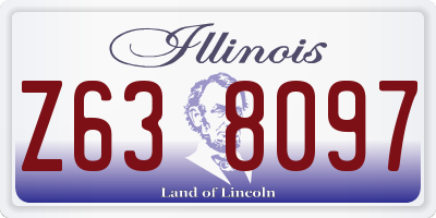 IL license plate Z638097