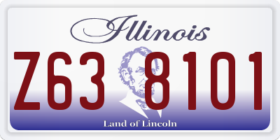IL license plate Z638101