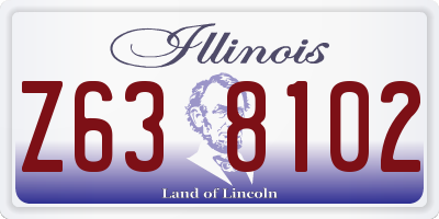 IL license plate Z638102