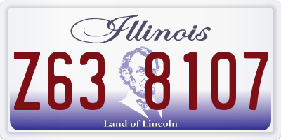 IL license plate Z638107