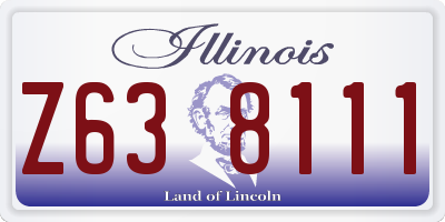 IL license plate Z638111