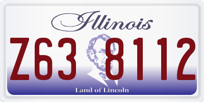 IL license plate Z638112