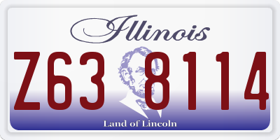 IL license plate Z638114