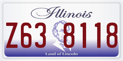 IL license plate Z638118