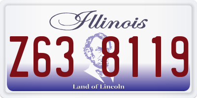 IL license plate Z638119