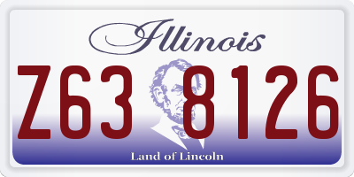 IL license plate Z638126