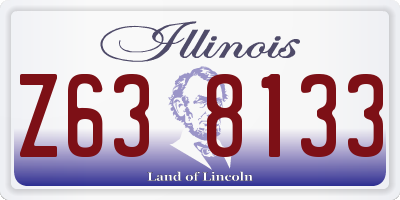 IL license plate Z638133