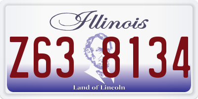 IL license plate Z638134