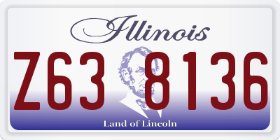 IL license plate Z638136