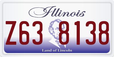 IL license plate Z638138