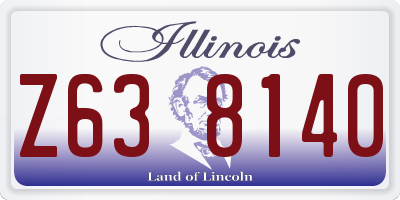 IL license plate Z638140