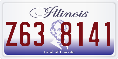 IL license plate Z638141