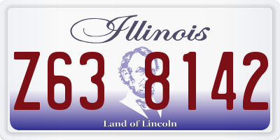 IL license plate Z638142