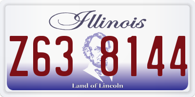 IL license plate Z638144