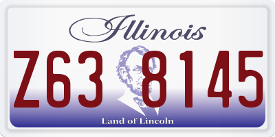IL license plate Z638145