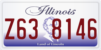 IL license plate Z638146