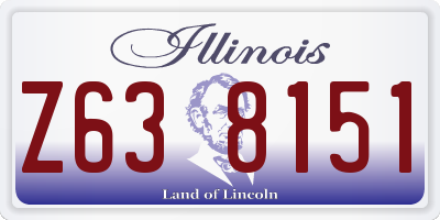 IL license plate Z638151
