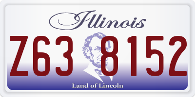 IL license plate Z638152