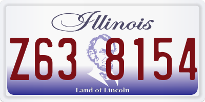 IL license plate Z638154