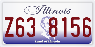 IL license plate Z638156