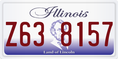 IL license plate Z638157
