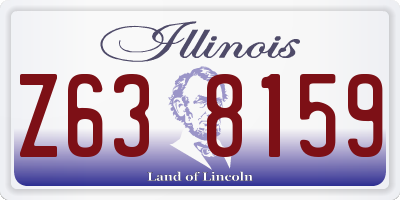 IL license plate Z638159