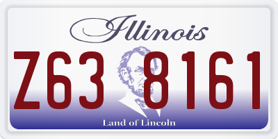 IL license plate Z638161