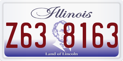 IL license plate Z638163