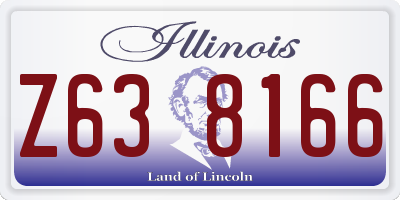 IL license plate Z638166