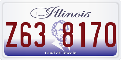 IL license plate Z638170