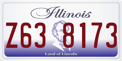 IL license plate Z638173