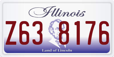IL license plate Z638176