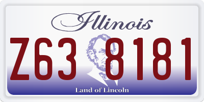 IL license plate Z638181