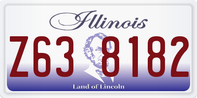 IL license plate Z638182