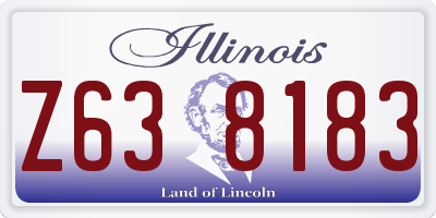 IL license plate Z638183