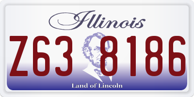 IL license plate Z638186